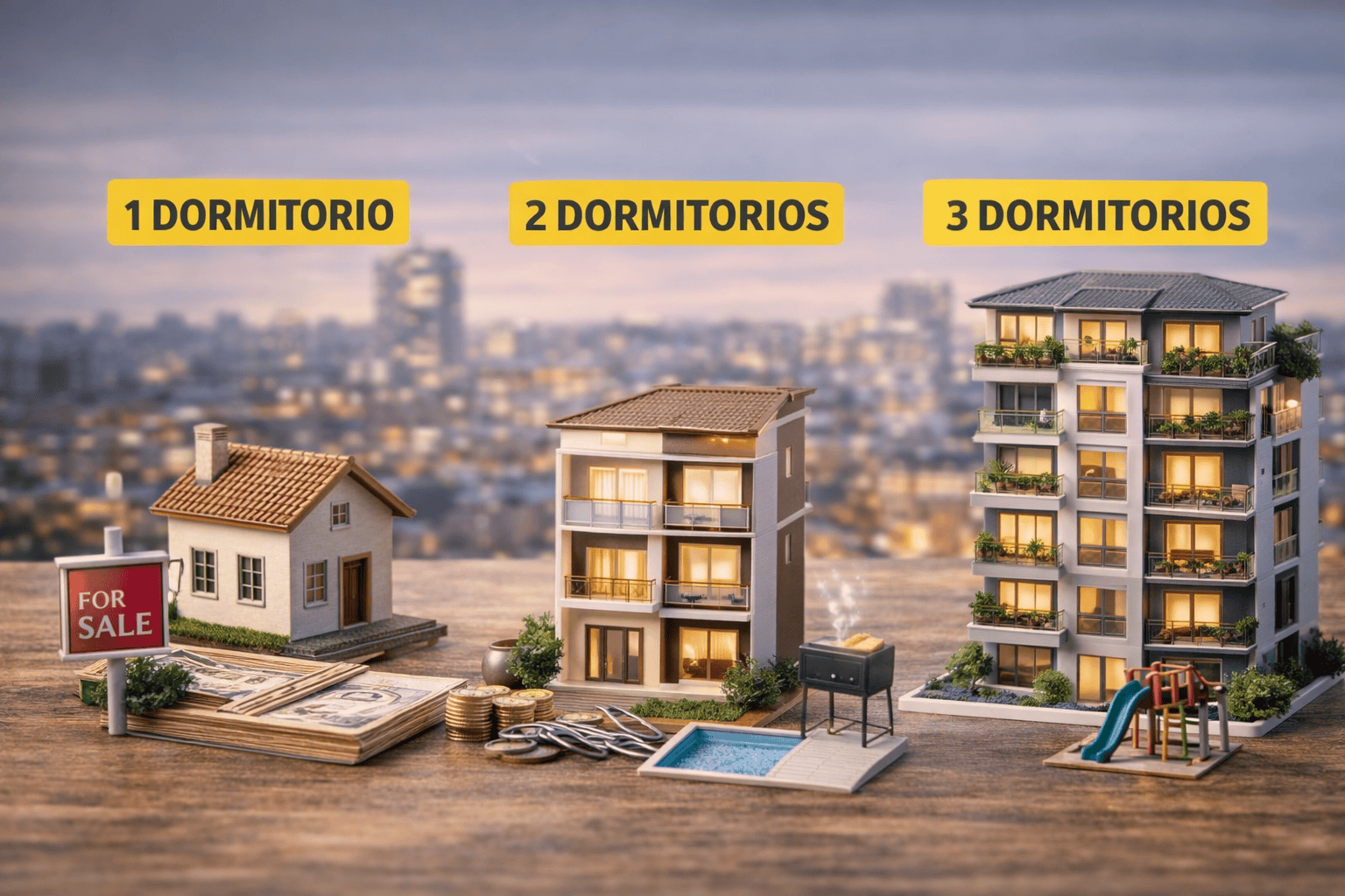 Departamentos en pozo, tipologías variadas, amenities premium y opciones en construcción para inversión.